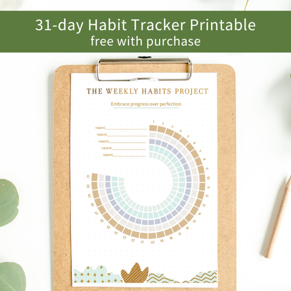 The Weekly Habits Project: A Challenge to Journal, Reflect, and Make Tiny Changes for Big Results For Discount