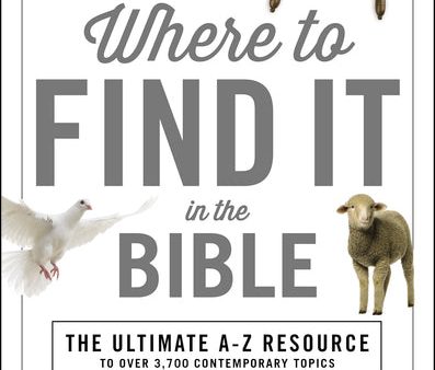 Where to Find It in the Bible Hot on Sale