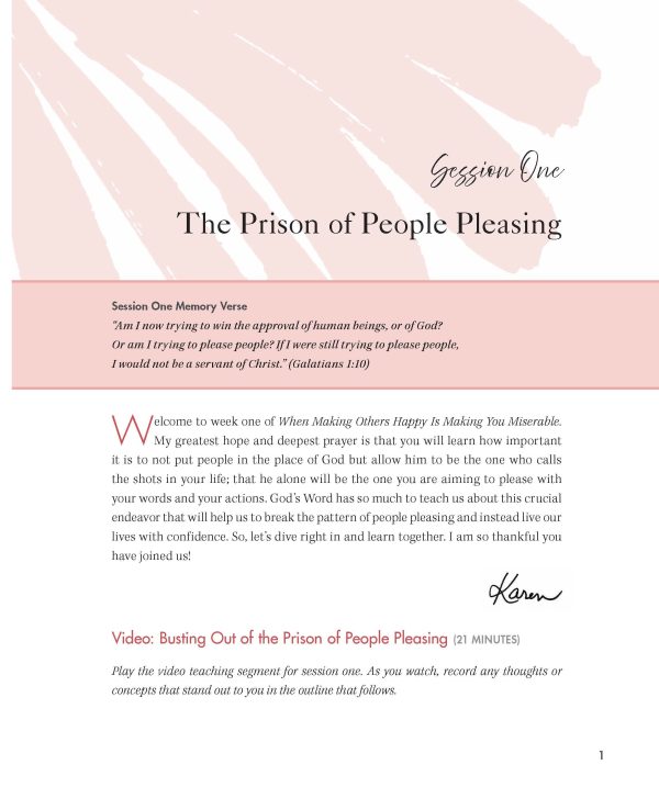 When Making Others Happy Is Making You Miserable Bible Study Guide plus Streaming Video: How to Break the Pattern of People Pleasing and Confidently Live Your Life Online