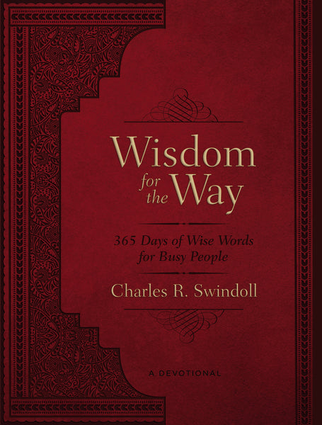 Wisdom for the Way, Large Text Leathersoft: 365 Days of Wise Words for Busy People (A 365-Day Devotional) on Sale