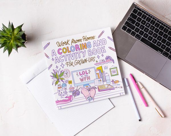 Work from Home: A Coloring and Activity Book for Grown-ups (LOL as You WFH) For Sale