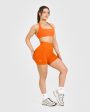 Effortless Seamless Shorts | Flame Orange Online Hot Sale