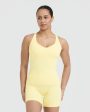 Unified V-Neck Cross Back Vest | Sherbert Yellow on Sale