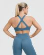 Timeless Wide Strap Sports Bra | Moonstone Blue For Sale