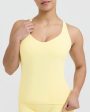 Unified V-Neck Cross Back Vest | Sherbert Yellow on Sale