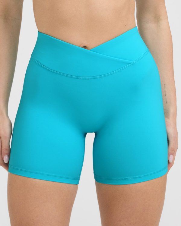 Unified Wrap Shorts | Aqua Blue Cheap