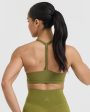 Timeless Square Neck Sports Bra | Olive Green Fashion