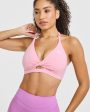 Unified Twist Sports Bra | Petal Pink For Cheap