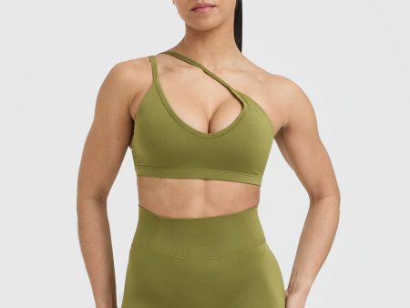 Timeless Strappy Bralette | Olive Green Online Sale