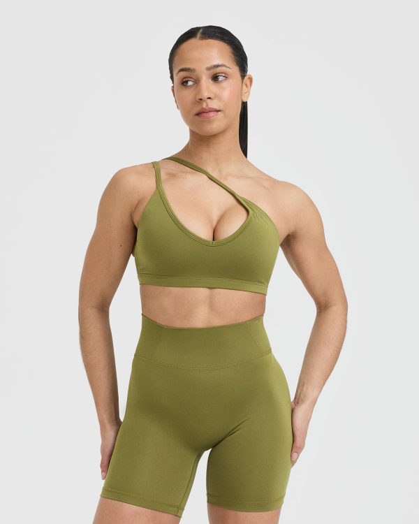 Timeless Strappy Bralette | Olive Green Online Sale