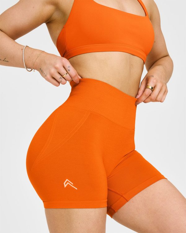 Effortless Seamless Shorts | Flame Orange Online Hot Sale