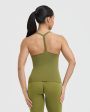 Timeless Square Neck Vest | Olive Green For Sale