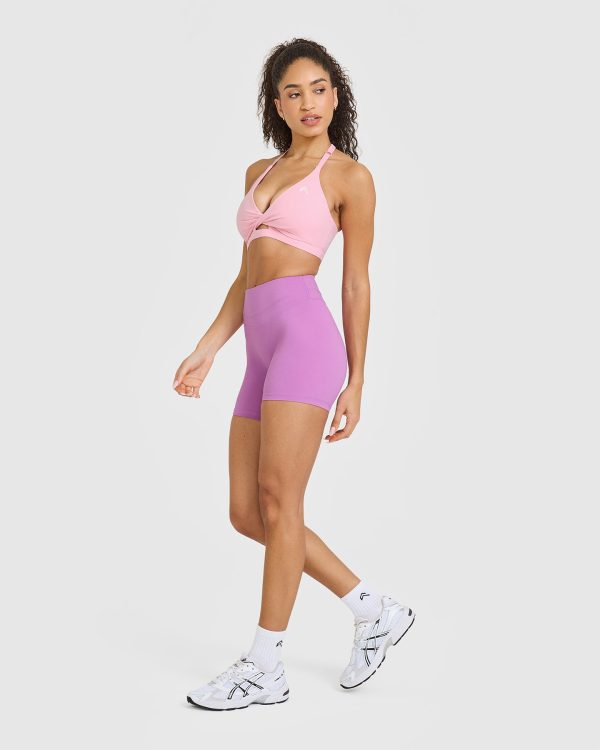 Unified Twist Sports Bra | Petal Pink For Cheap