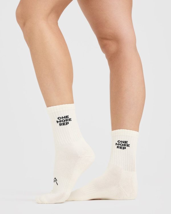 Slogan Crew Socks 5 Pack | Off White Online