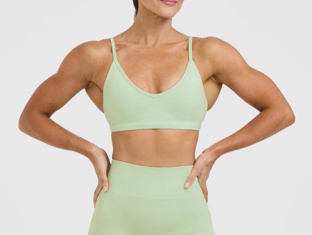 Timeless Strappy Bralette | Mint Green For Cheap