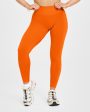 Effortless Seamless Leggings | Flame Orange Fashion