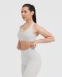 Timeless Square Neck Sports Bra | Light Grey Cheap