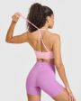 Unified Twist Sports Bra | Petal Pink For Cheap