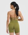 Timeless Strappy Bralette | Olive Green Online Sale