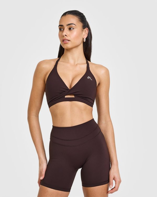 Unified Twist Sports Bra | Plum Brown Supply