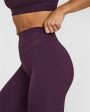 Unified High Waisted Leggings | Blackberry Purple Discount