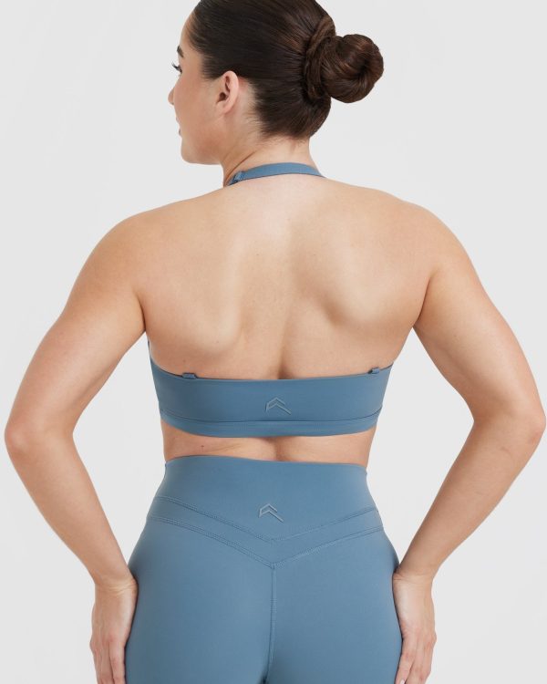 Unified Twist Sports Bra | Moonstone Blue Online