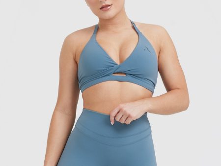 Unified Twist Sports Bra | Moonstone Blue Online