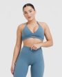 Unified Twist Sports Bra | Moonstone Blue Online