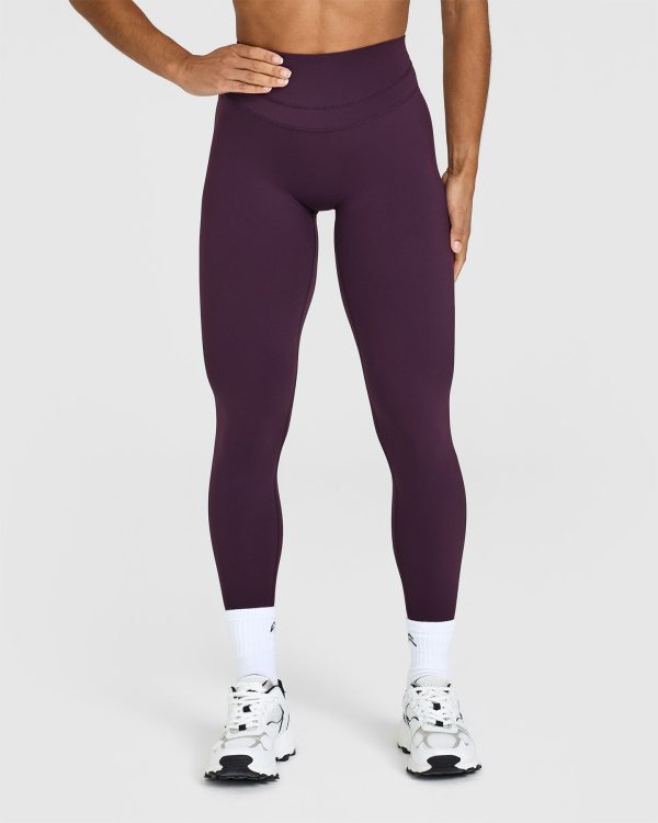 Unified High Waisted Leggings | Blackberry Purple Discount