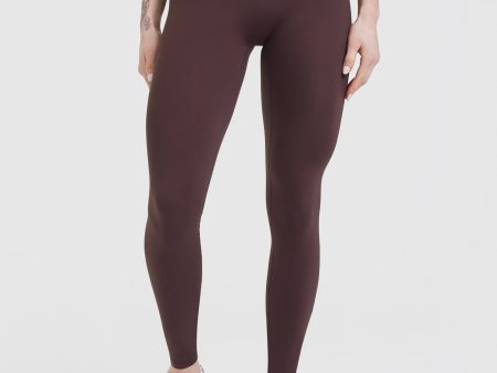 Unified High Waisted Leggings | Plum Brown on Sale