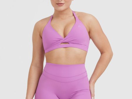 Unified Twist Sports Bra | Orchid Purple Supply