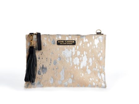 Desert Rain Blonde Cowhide Clutch Online